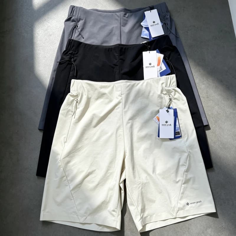 snow peak Summer New Sports Shorts Quick Dry Lightweight Drawstring Loose Casual Outdoo Cycling Running Gym Daily Travel Pants