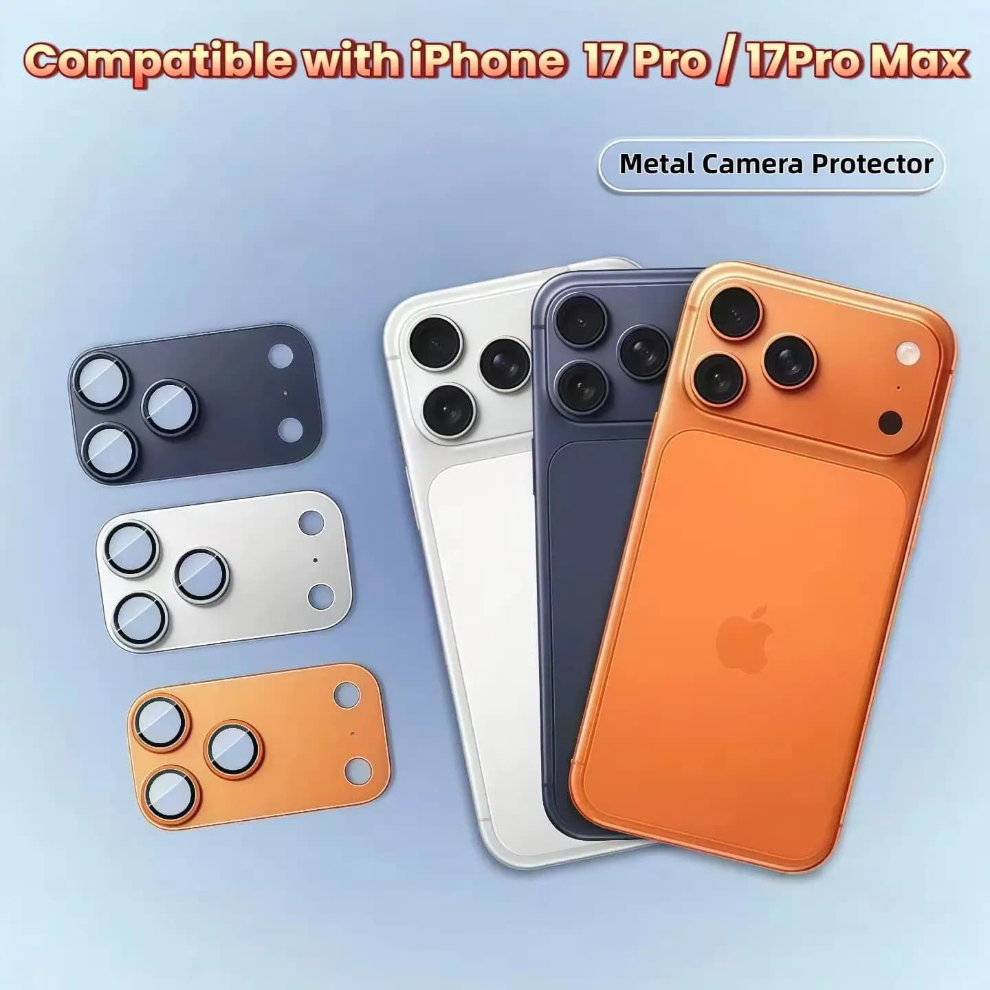 NNBILI 1 pcs protection for camera lens metal for IPhone 17Pro 17Pro MAX accessories lens cover for iPhone