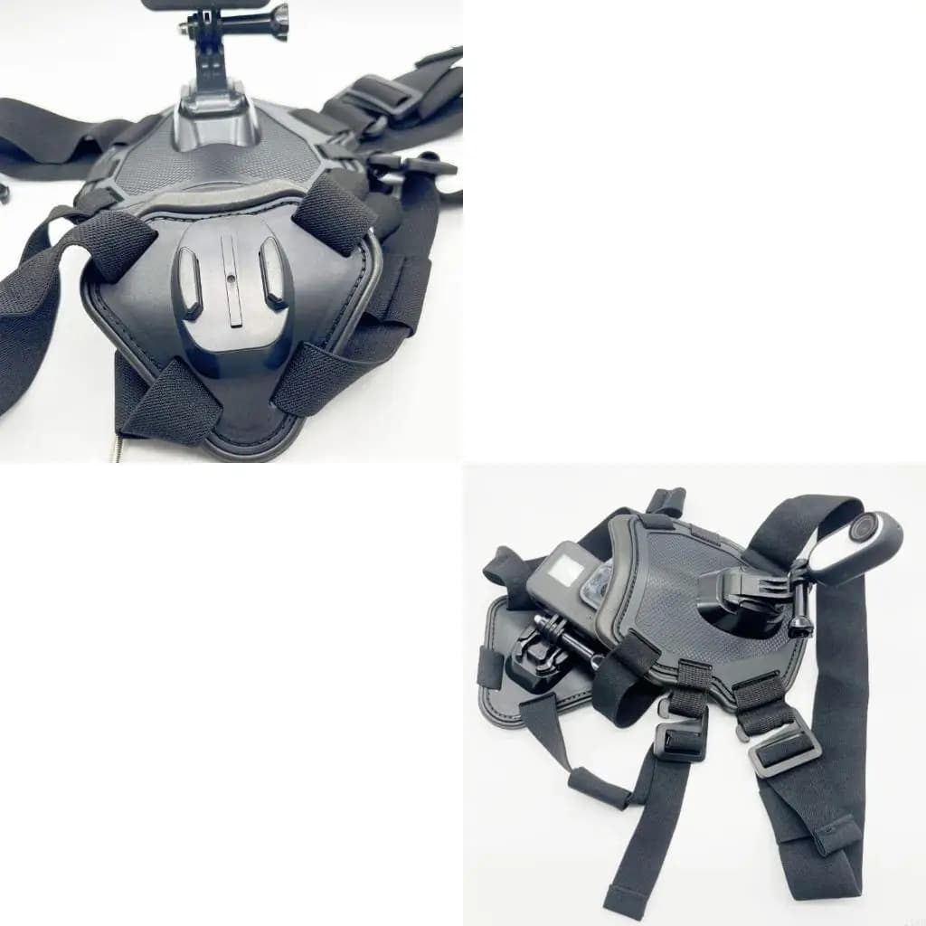 Supporto per imbracatura per fotocamera con gilet per cani regolabile, solido, con fibbie rotanti, dispositivi fissaggio con