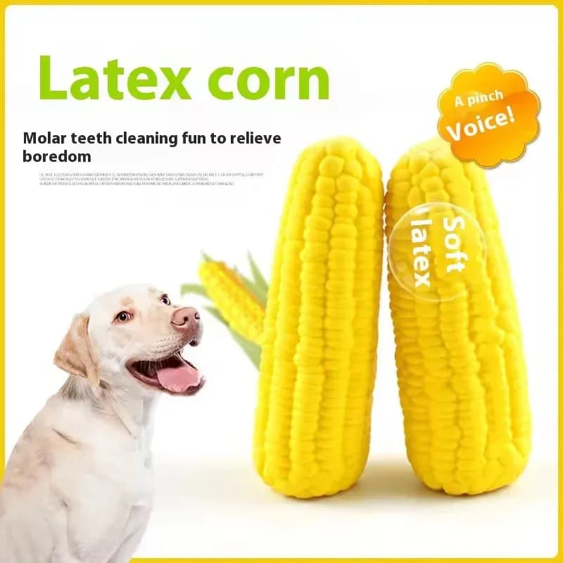 Giocattolo per Cani in Lattice Naturale Durevole, Squeaky, per Masticare, Dentizione, Interattivo, per Pulizia Denti e Contro la Noia