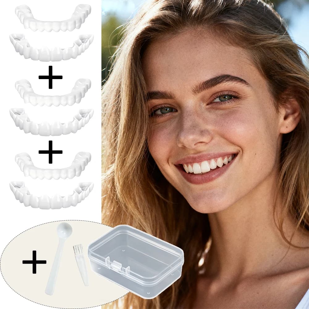 Valentine's Day Gift Teeth Veneers Reusable Instant Smile Whitening Romantic Surprise for Lover H2931