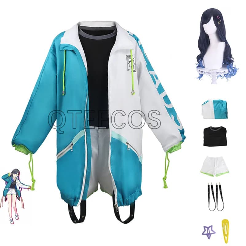 Shiraishi Un costume Halloween Outifit Progetto Sekai Cosplay Shiraishi Giacca uniforme Anime Comic Con per le donne