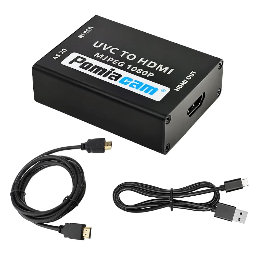 Adattatore da USB a HDMI U2H per DJI Osmo Pocket 3 – 1080P@60Hz MJPEG, Plug & Play da UVC a HDMI per streaming live e insegnamento