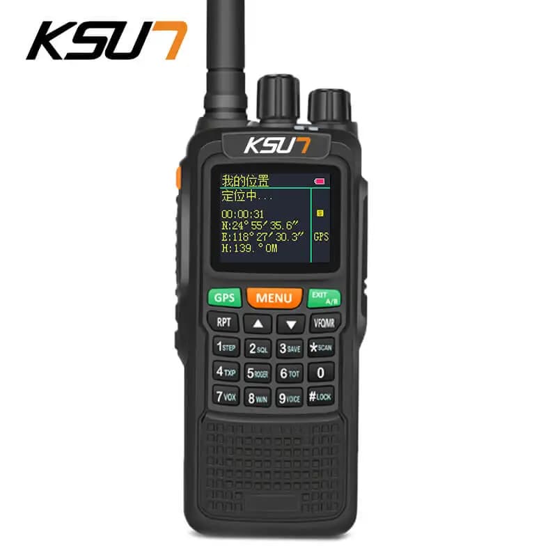 Ricetrasmettitore GPS 10W a Lungo Raggio con Radio FM, Walkie Talkie Portatile Resistente per Escursionismo e Caccia