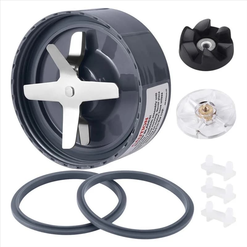 B51CNUOVO! Set di Ricambio per Frullatore da 9 Pezzi per Nutribullet 900W 600W: Lame di Estrazione, Guarnizioni, O-Ring, Cuscinetti Antiurto, Ingranaggi Superiori del Motore
