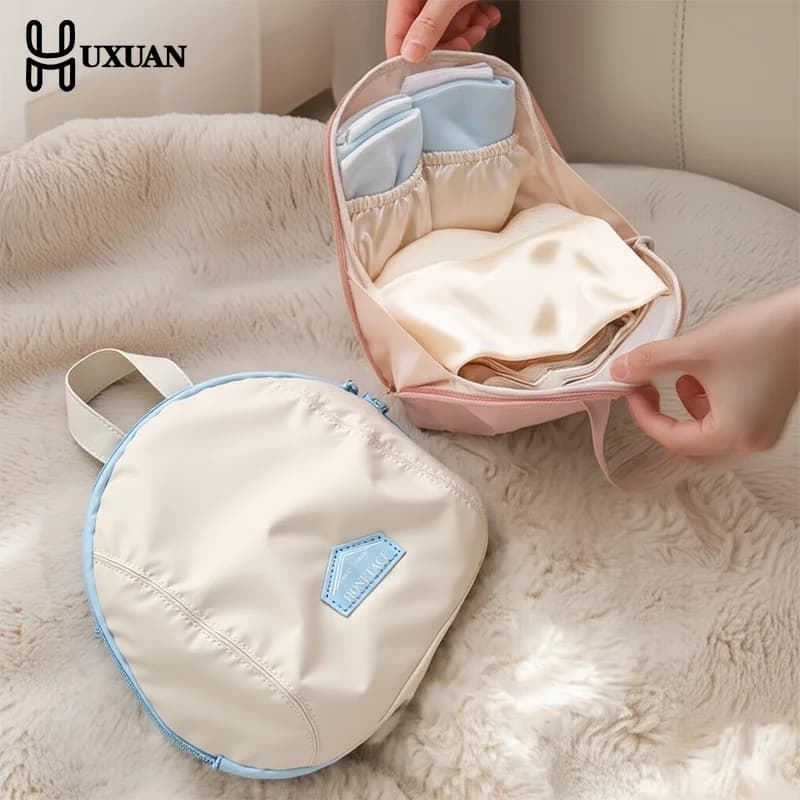 Calzini e vestiti intimi Borsa da viaggio tre in uno Fitness da viaggio con scomparto con cerniera Borsa portaoggetti portatile per abbigliamento