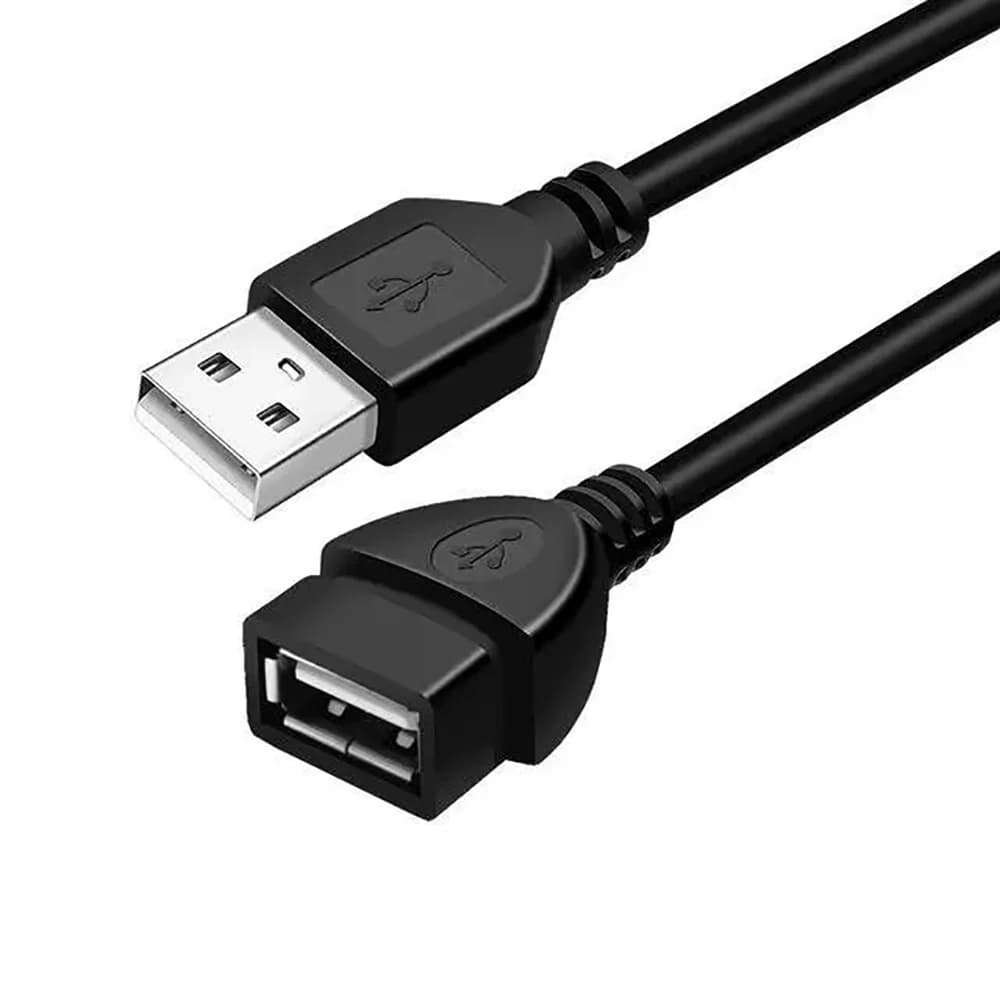 0.6M/1M/1.5M USB 2.0 A Male to A Female Data Transmission Cord Charger Extension Cable for PC Laptop Keyboard Display Projector