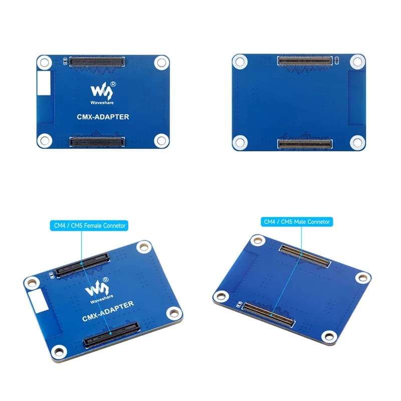 Scheda di protezione interfaccia Waveshare per Raspberry Pi CM4/CM5, protezione fisica dell'interfaccia della serie Compute Module