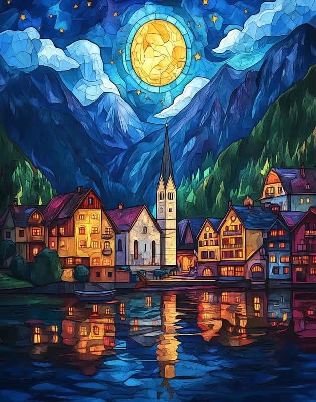 Night View 500/1000/1200/2000 PCS Jigsaw Puzzles Family Activity Relaxing Games for Living Room Home Decor Gift
