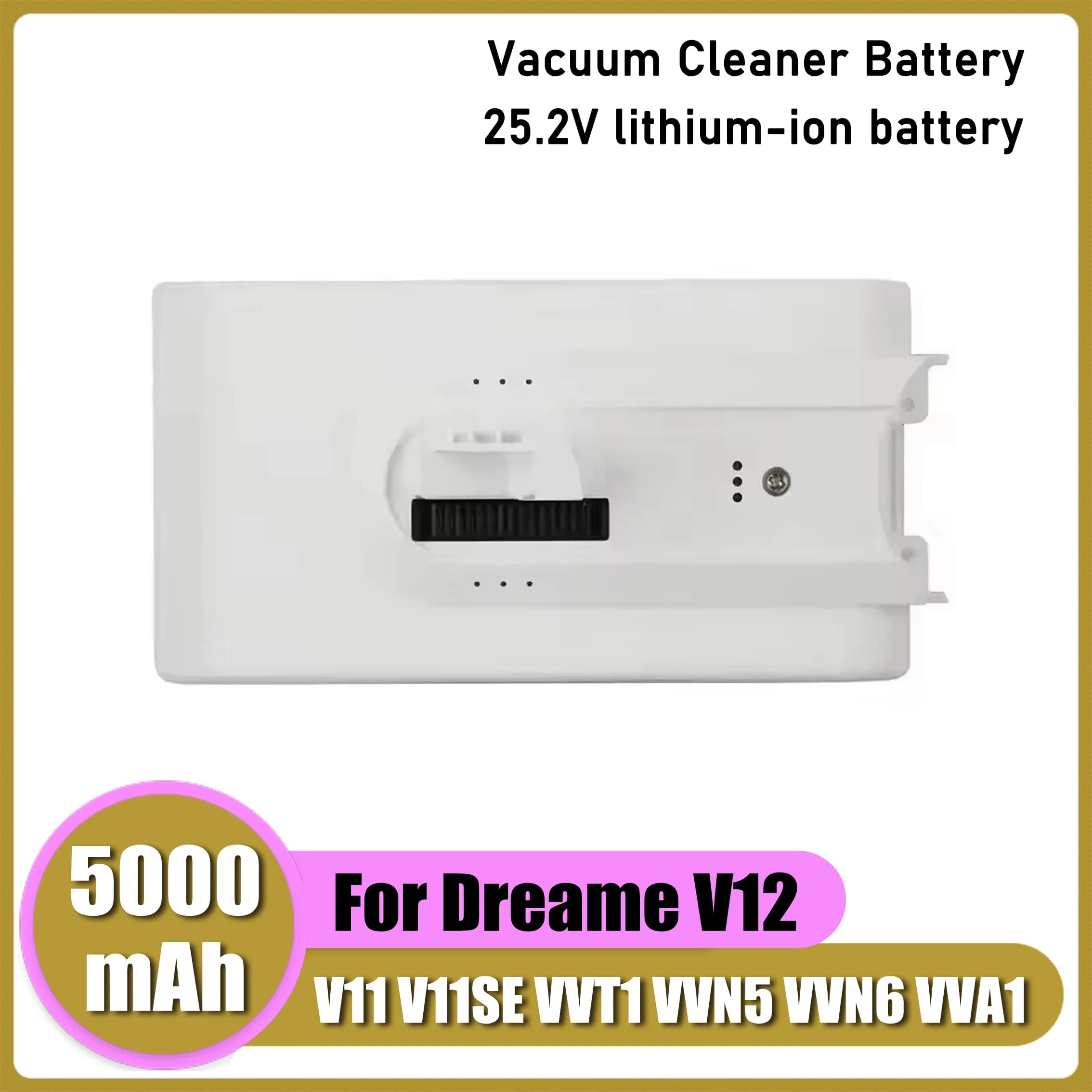 For Dreame V11 V11SE V12 V12pro VVT1 VVN6 VVA1 VVN5 Wireless Vacuum Cleaner 25.2V 5000mAh Battery Pack