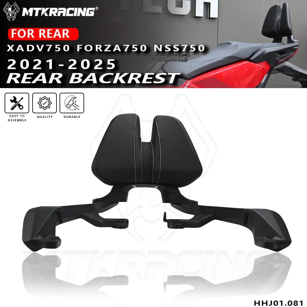 New For Honda X-ADV 750 XADV 750 XADV750 Force 750 2021-2025 Motorcycle Rear Passenger Seat Back Pad