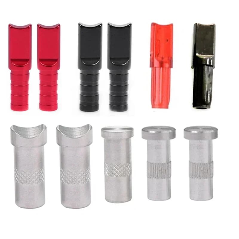 50 pezzi punte di freccia per albero di freccia ID.6/6.2/7.6mm per accessori caccia tiro con l'arco accessori per arco