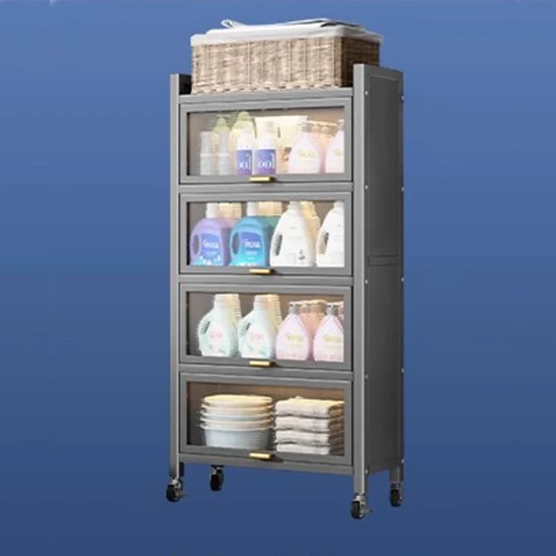 Mobiletto da Bagno con Ripiani, Organizzatore per WC, Armadietto Disinfettante per Medicinali, Scaffalature, Mobili per Archiviazione