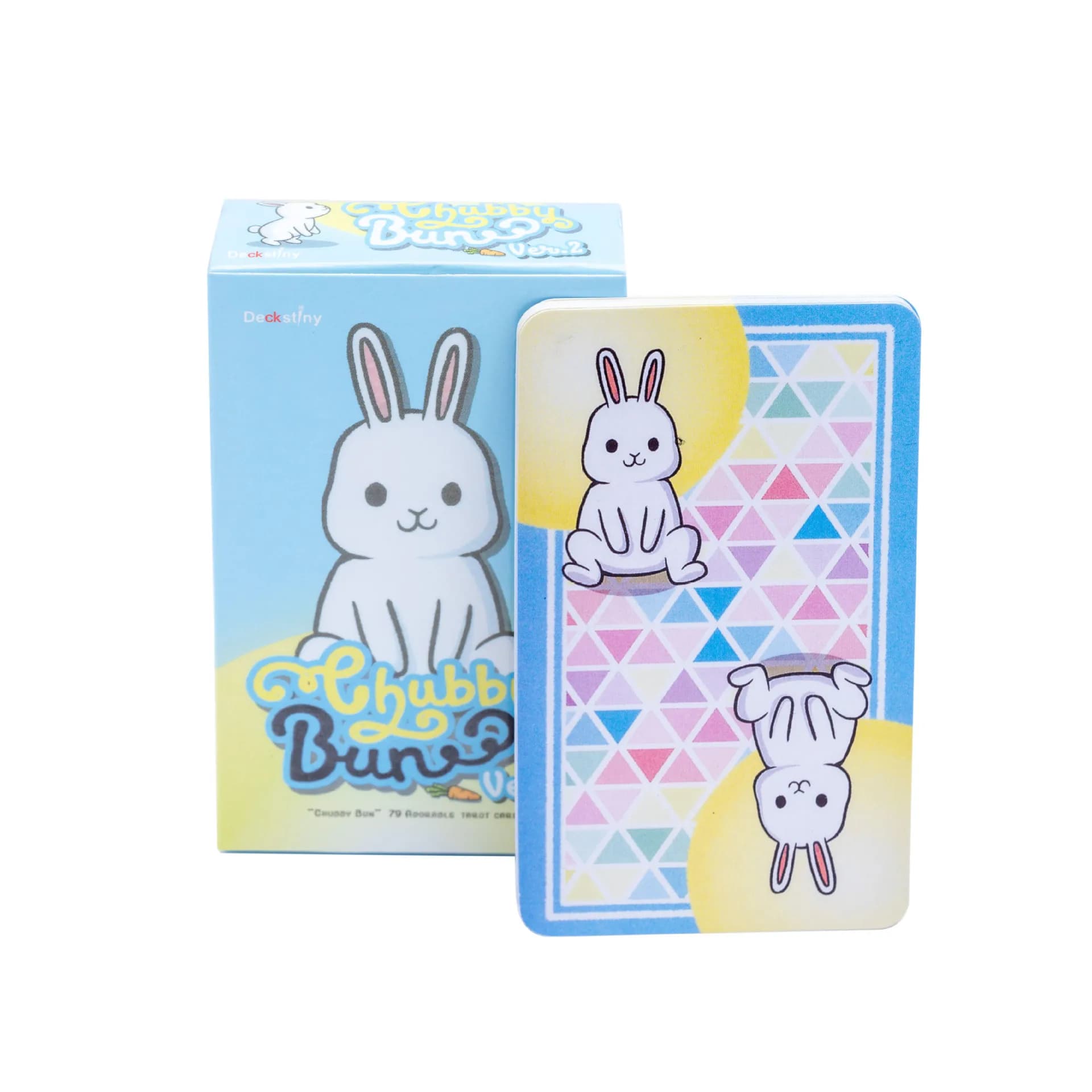 Chubby Bun Tarot Rabbit Cards A 79 Deck Oracle English Visions Divination Edition Borad Playing Games