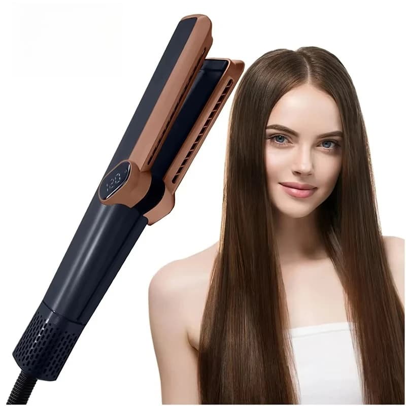 Hair Straightener, 1000W High Speed Styler, Air Dryer, Straightening Brush, Hot Air Styling Tool, Dust Extraction, Salon Quality