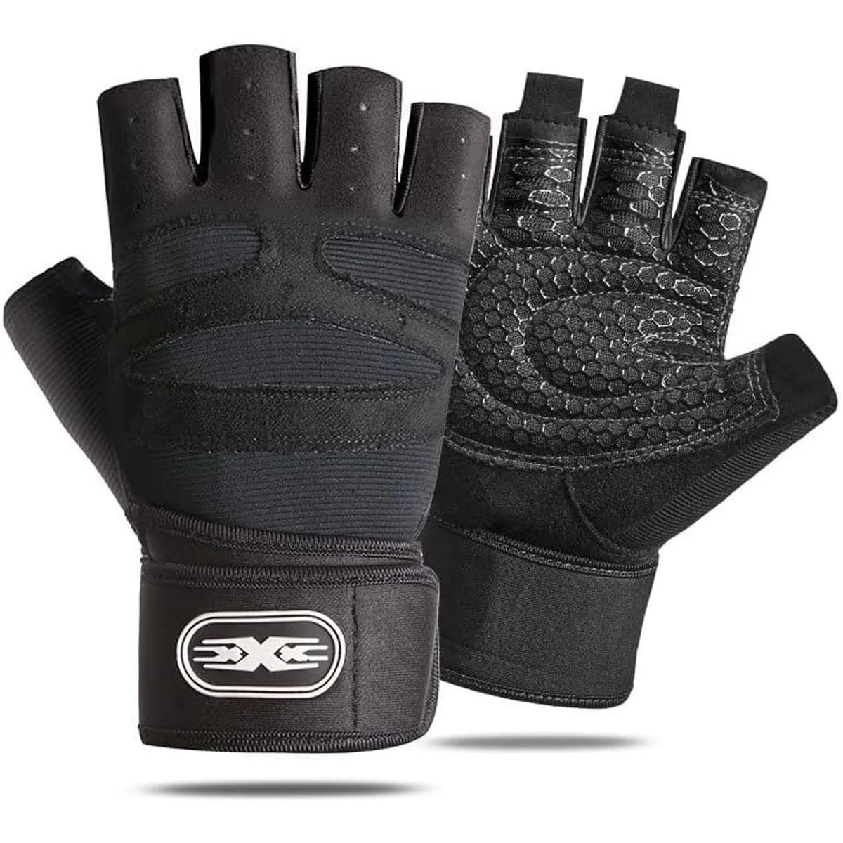 Unisex Weight Lift Gloves, Gym Training Gloves, Palm Full Protection, Breathable and Anti-slip for Exercises and Cycling
