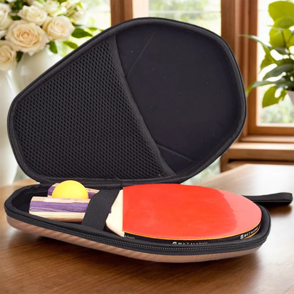 Rigida Case for Ping Pong Rackets, Table Tennis Racket Bag for 2 Rackets and Multiple Balls