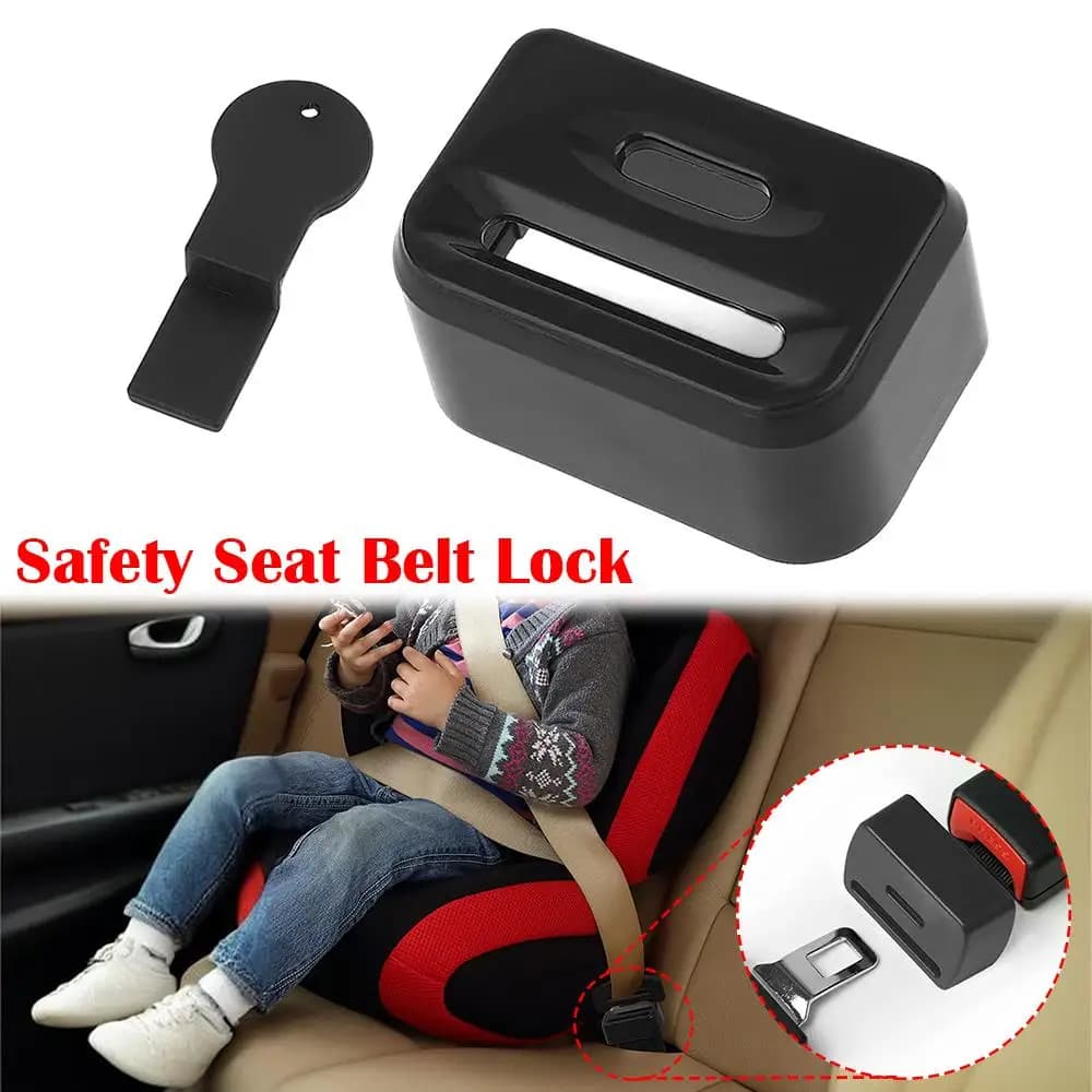 Car Seat Belt Lock Clip Child Safety Buckle Protector Easy To Use Travel Seat Belt Lock Guard Accidental Release Preventer