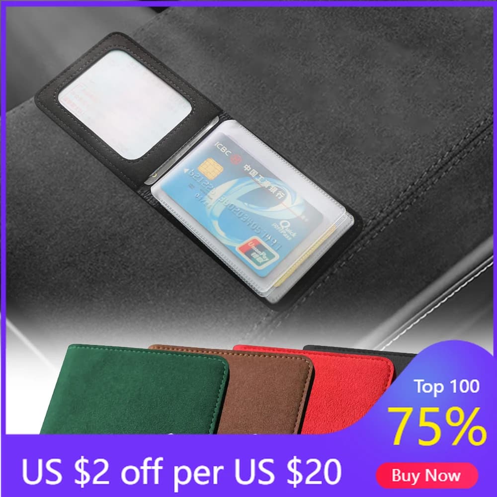 Porta Patente Ultra-Sottile in Pelle per Auto 2026, Porta Documenti per Citroen Celysee C6 C3 C5 C1 C2 C4 Aircross Pic