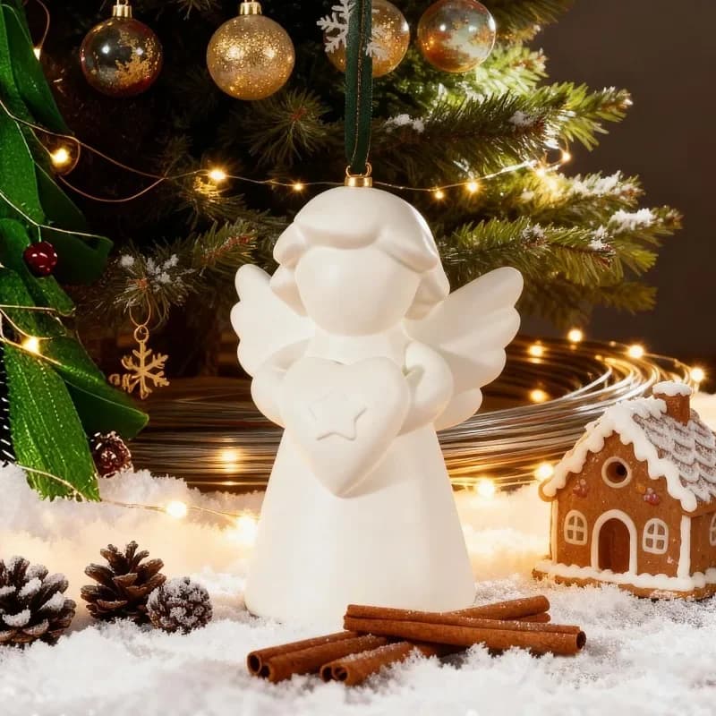 Nuovo modello 2026: Stampo in silicone a forma di angelo alato avanzato per porta incenso fai da te, resina epossidica, gesso, decorazione carina per la casa