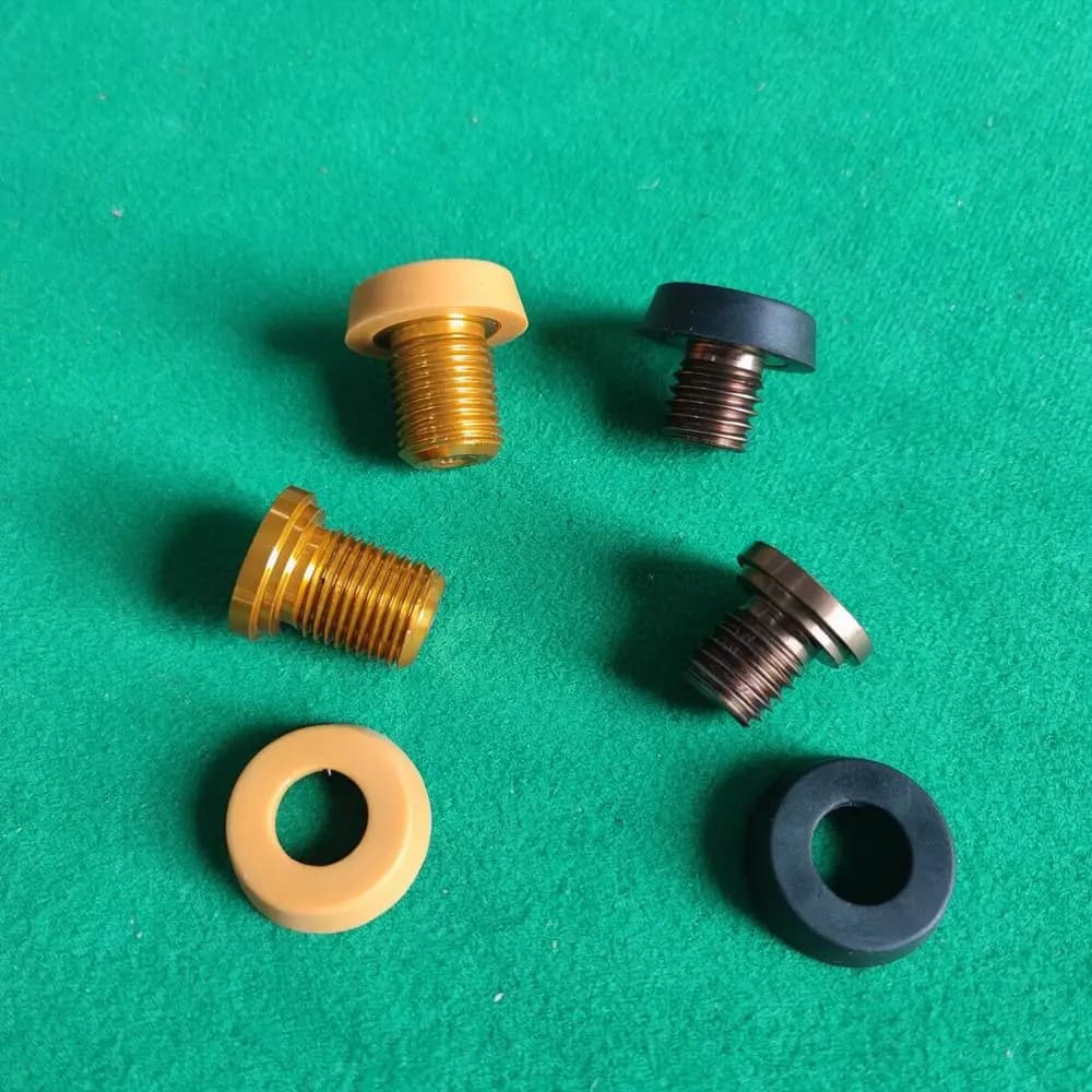 Billiard Cue Base Protector Rubber Aluminum Alloy End Cap For Predator For Mezz Pool Stick Maintenance Equipment