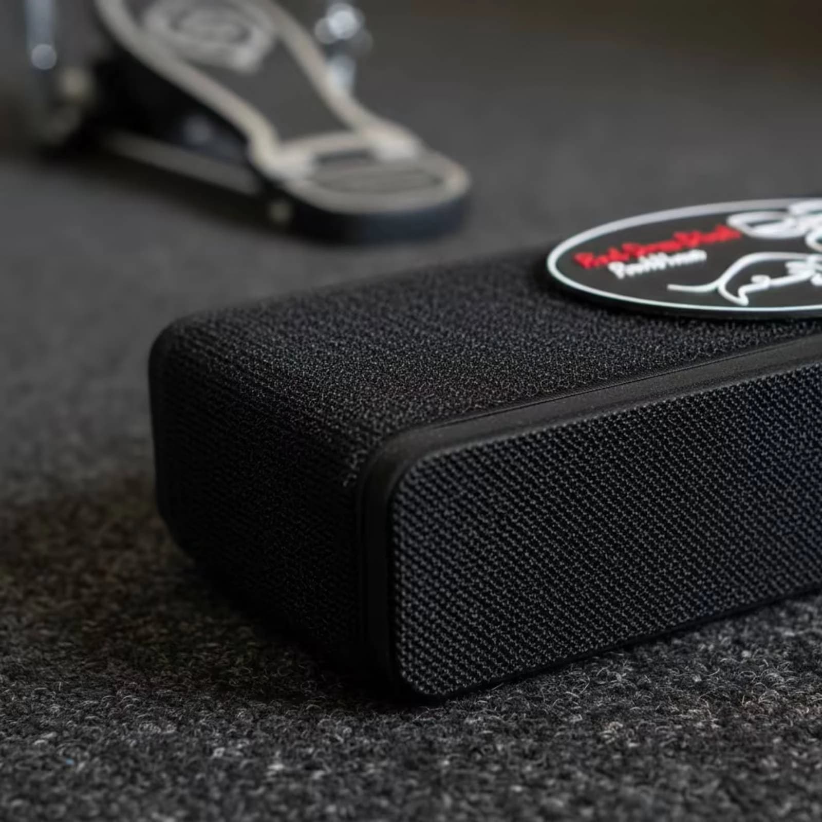 Bass Drum Anti-Slip Pad Textured Cover Bass Drum Stop Pad Music Gear EVA Core Protective Pad