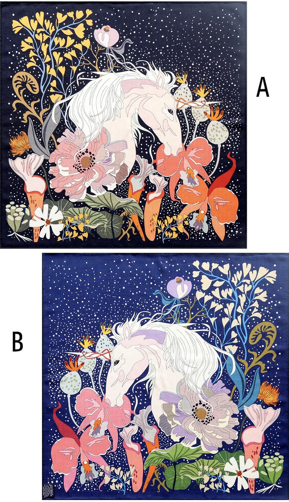 Sciarpa doppia stampa Scialli con bordo arrotolato a mano Bandane Sciarpe per capelli Accessori per borse da cintura Regalo di San Valentino 68 cm