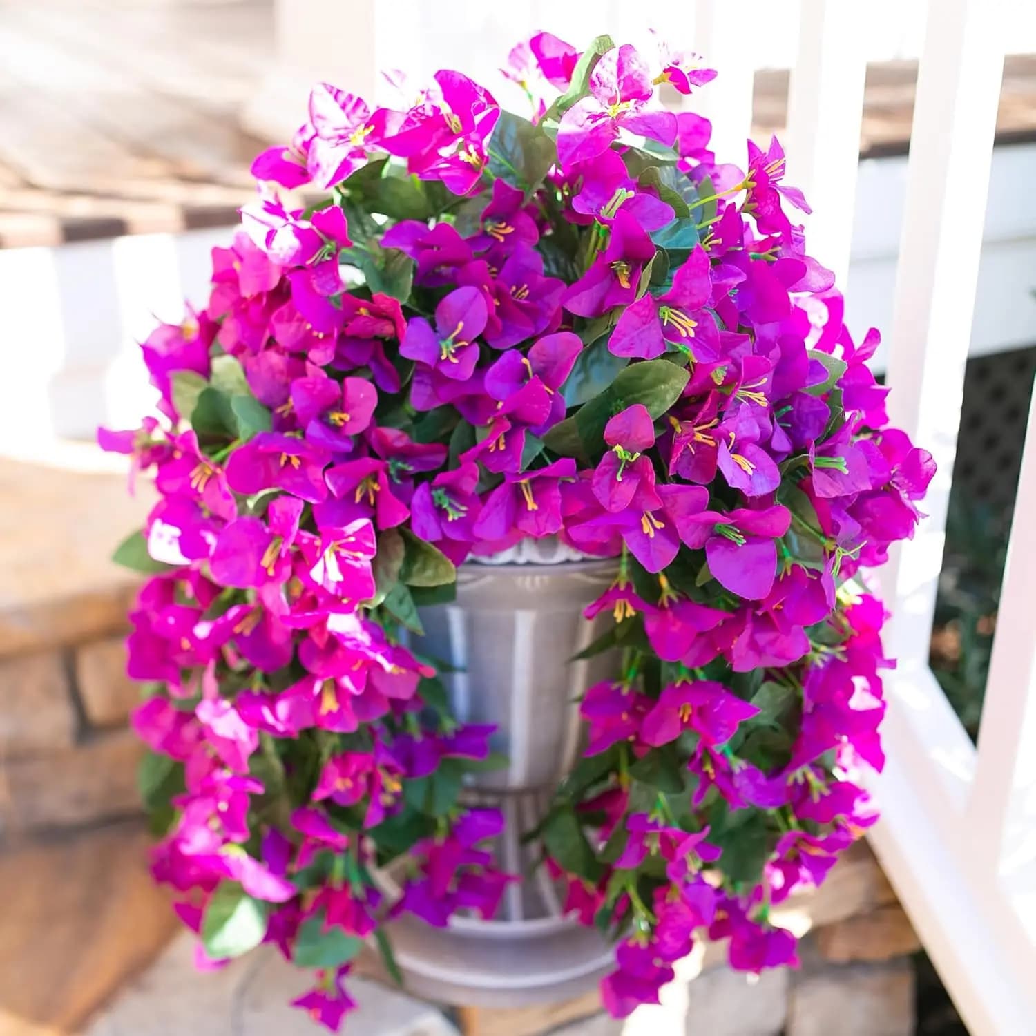 Fiori Artificiali Rampicanti Bouganville per Matrimoni, Decorazioni per Casa, San Valentino, Cortile Esterno, Giardino, Arco da Appendere, Regali Fai-da-Te