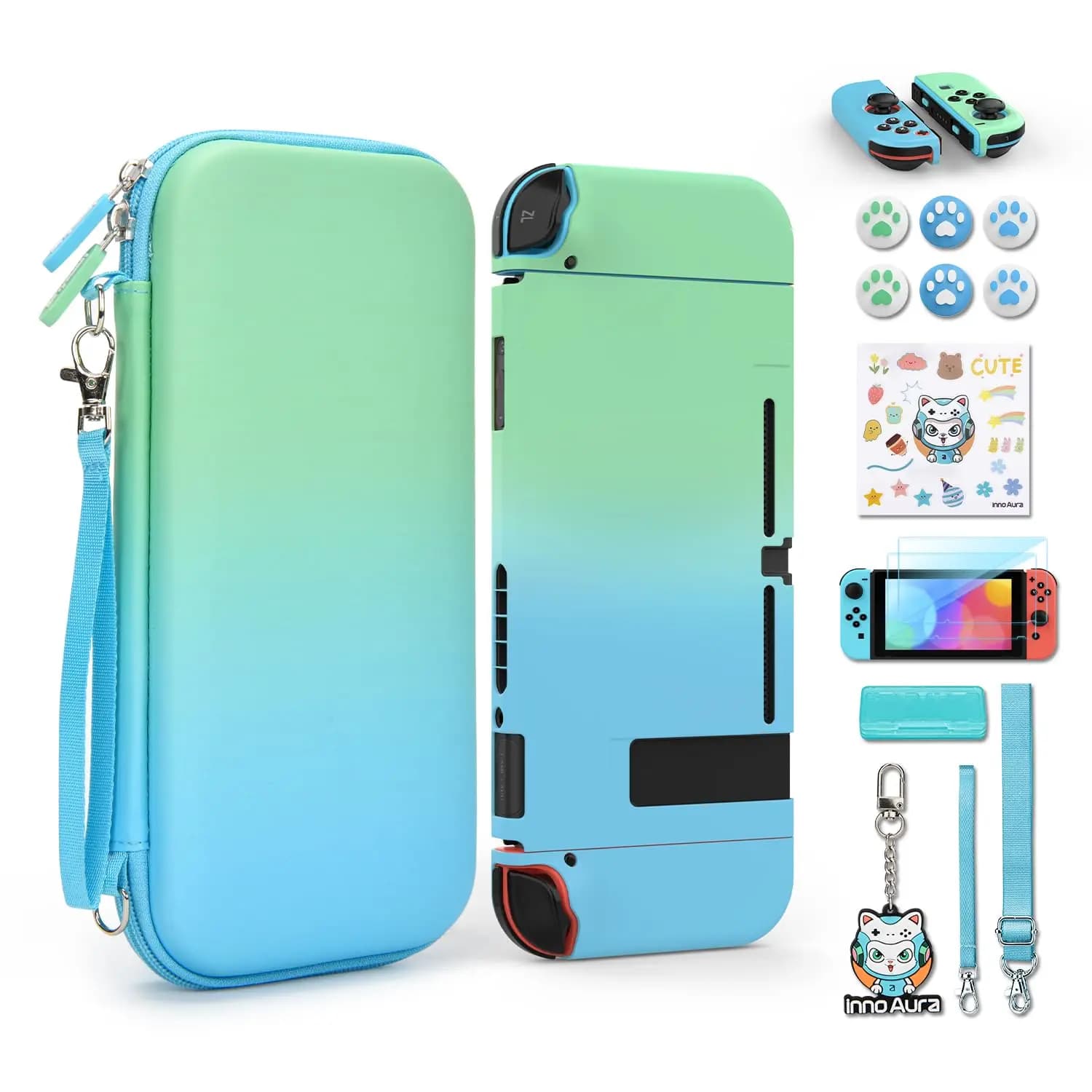 Switch 2017 modello custodia per il trasporto custodia rigida antigraffio Set di accessori per interruttori con custodia protettiva, protezione dello schermo dell'interruttore