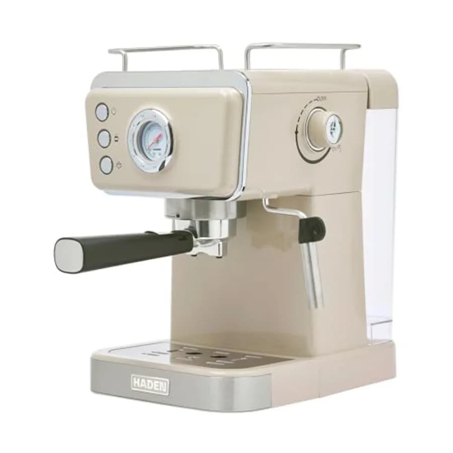 Espresso Coffee Machine Barista Brew Stainless Steel with Mounted Function and Steamer and 1.5L Water Tank