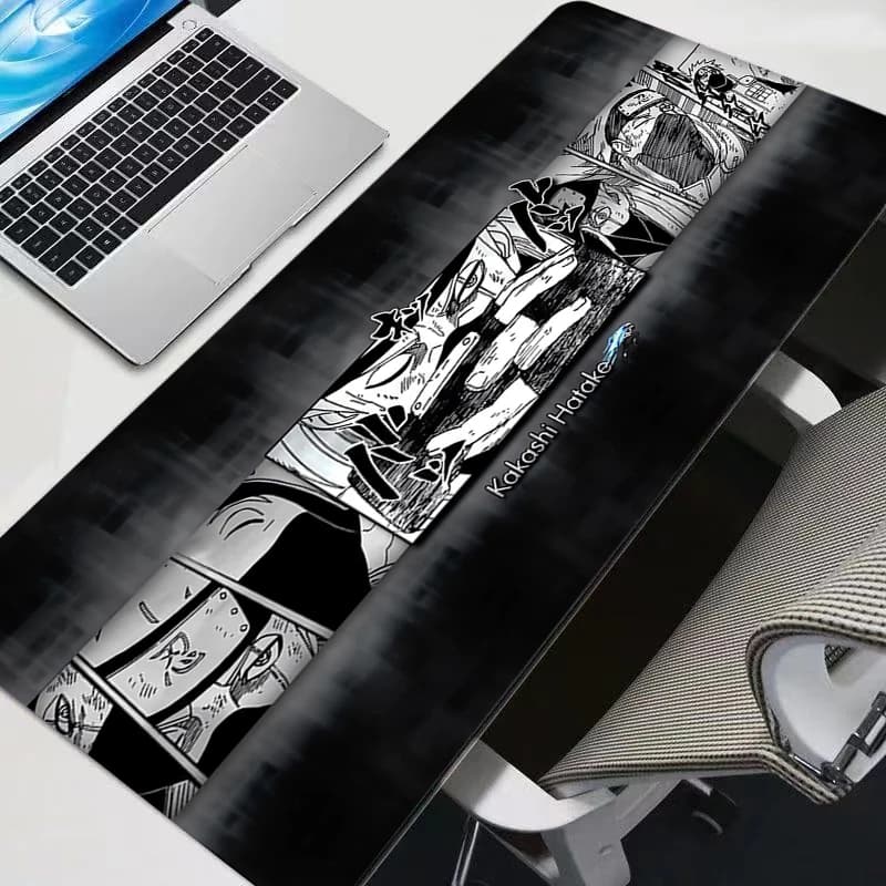 Tappetino per Mouse da Gaming Durevole, Grande Tappetino per Mouse Anime Naruto, Tappetino da Scrivania per PC, Tappeto Anime, Accessori per Tastiera Gamer