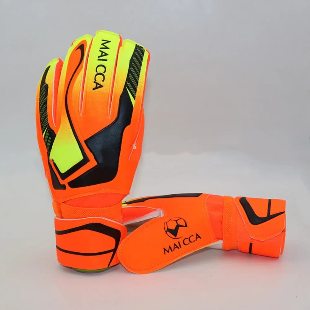 1 Paio di Guanti da Portiere Antiscivolo per Calcio, Protezione Dita in Lattice, Guanti da Portiere Regolabili Antiscivolo