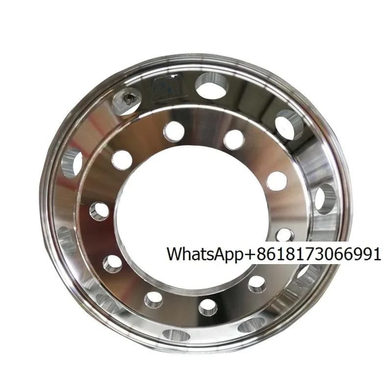 Large truck truck bus trailer forged aluminum alloy wheel hub aluminum ring 12R315/295 vacuum tire light modification
