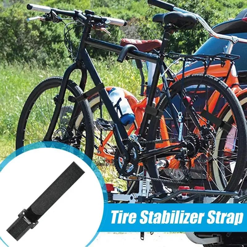 Cinghia per ruota per bici Cinghia per portapacchi di ricambio antiscivolo Cinghie per legare sicure per ruote per bici Stabilizzatore per ruota per biciclette versatile per