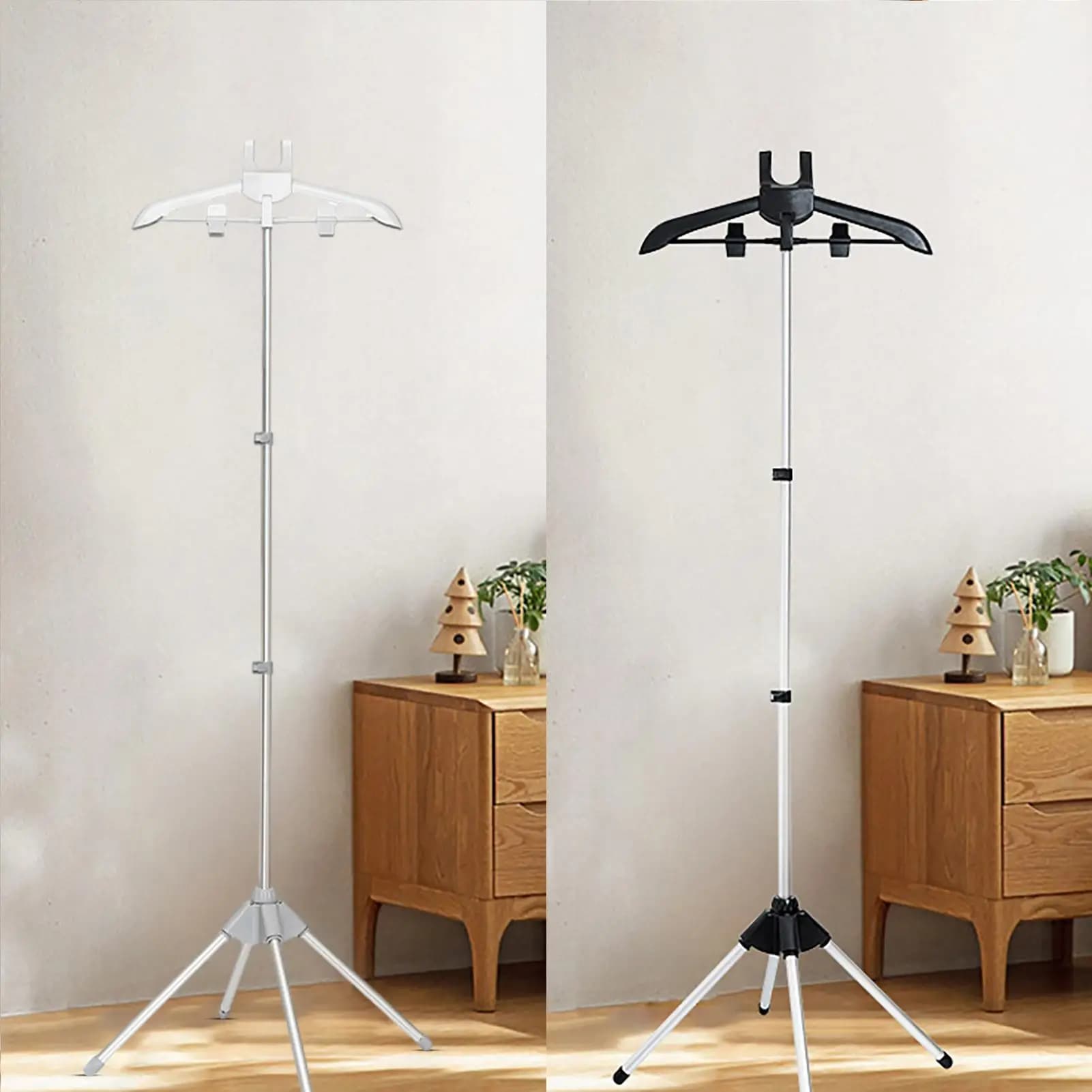 Garment Steamer Hanger Stand Height Adjustable Ironing Clothes Stand For Steaming Rotatable Telescopic Clothes Steaming Holder
