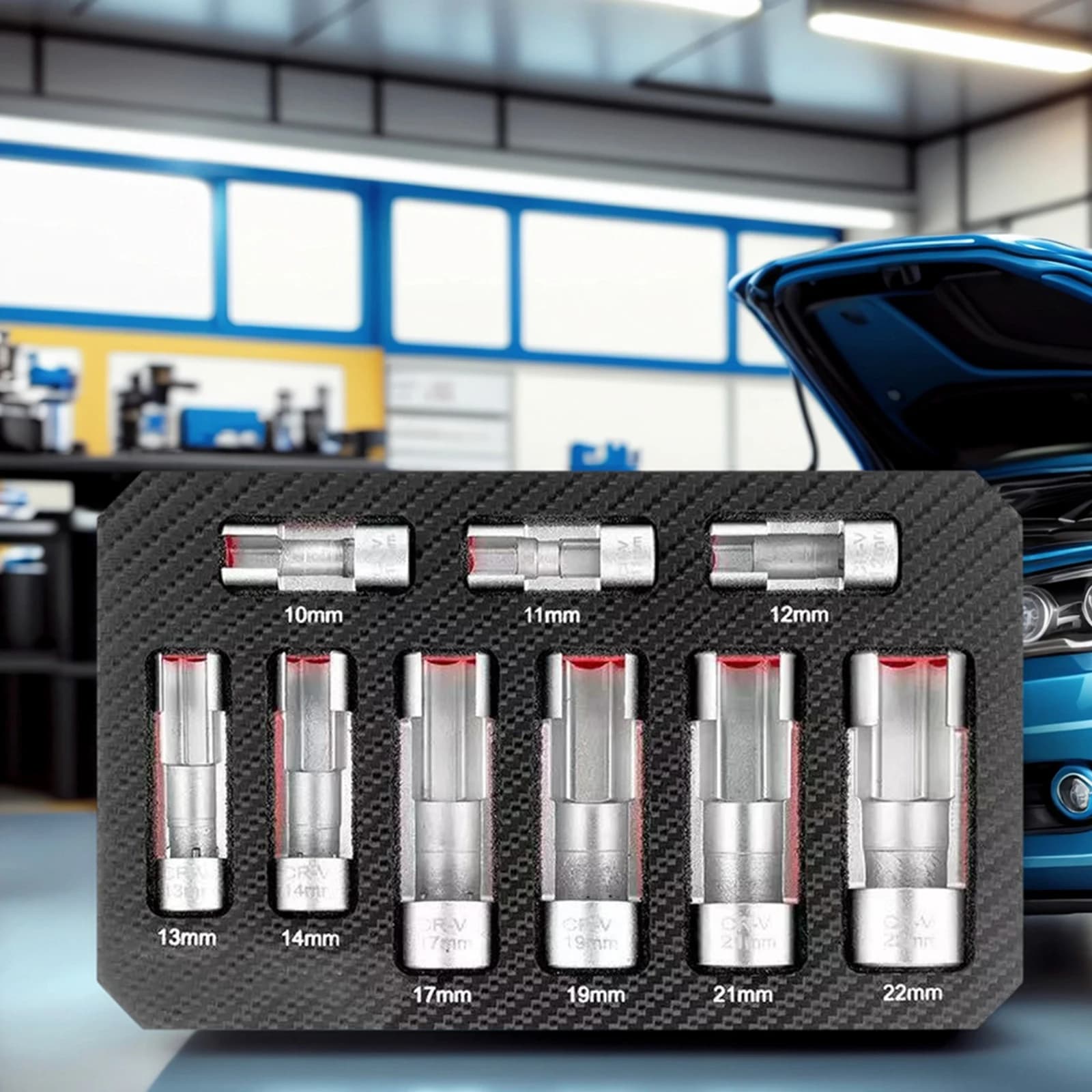 9 Pieces Oil Pressure Sensor, Oxygen Sensor Set, Oxygen Sensor Clasp Set, Oxygen Sensor Removal Tool