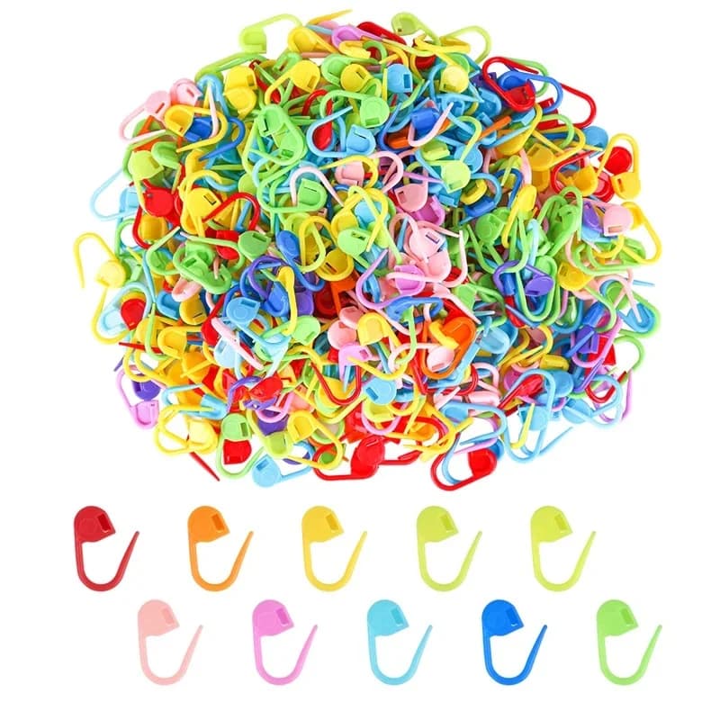 50-500 pz Plastica Crochet Filato Tessuto Marcatori Resina Piccolo Clip Punto di Bloccaggio Strumenti di Lavoro A Maglia Ago Clip Mark Strumento di Cucito