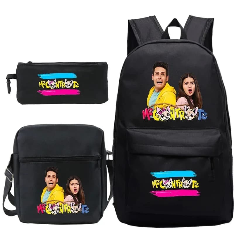 2026 Me Contro Te 3PCs Set Students School Adult Travel Bags Teens Casual Backpack Beautiful Pattern Rucksac ITINX