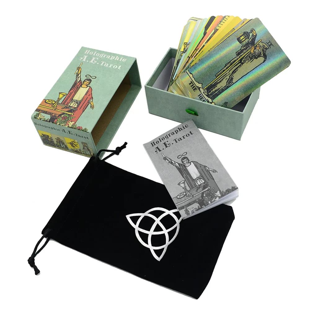 Carta dei tarocchi Waite 12x7cm con libro guida 78 pezzi confezione regalo estraibile Full English divinazione Fate Oracles Deck Cards gioco da tavolo