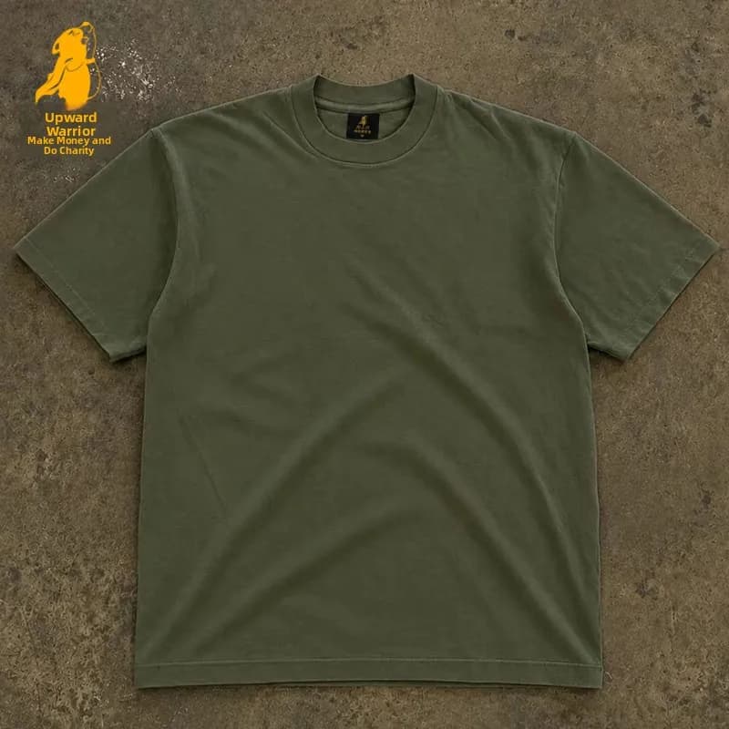 Loose Fit Cotton T-Shirt Unisex Short Sleeve Printed Casual Top for Men And Women Upupxia Charitable Money Making
