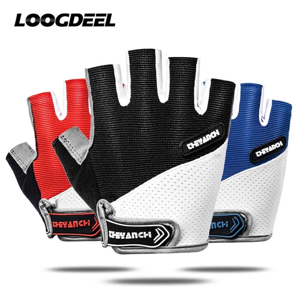 Cycling Gloves Breathable Half Fin Bike MTB Road Bike Gloves Men Sport Bicycle Gloves