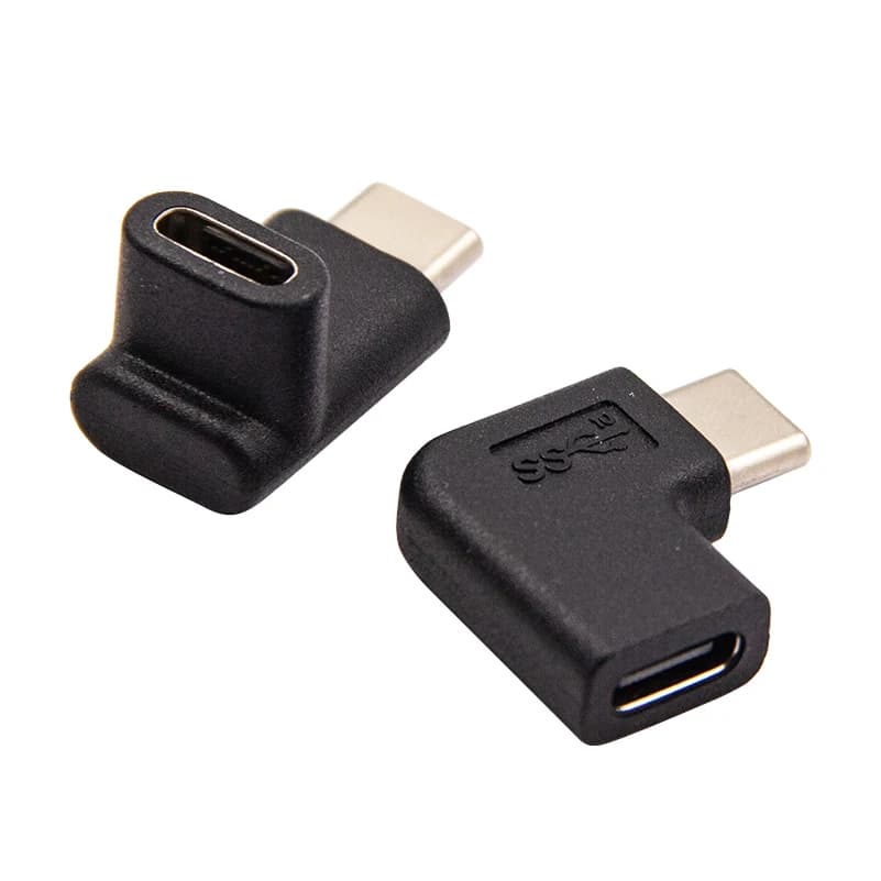 Adattatore convertitore USB 3.1 tipo C maschio a femmina USB-C ad angolo retto a 90 gradi per smartphone per Samsung S9 S8 Note 9