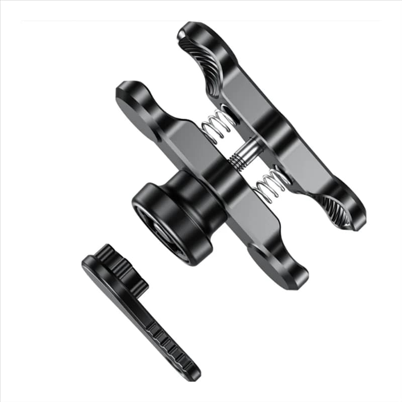 9 cm aluminum alloy clamp for bike phone bracket with double arm anti-theft with 1 inch 25 mm ball head