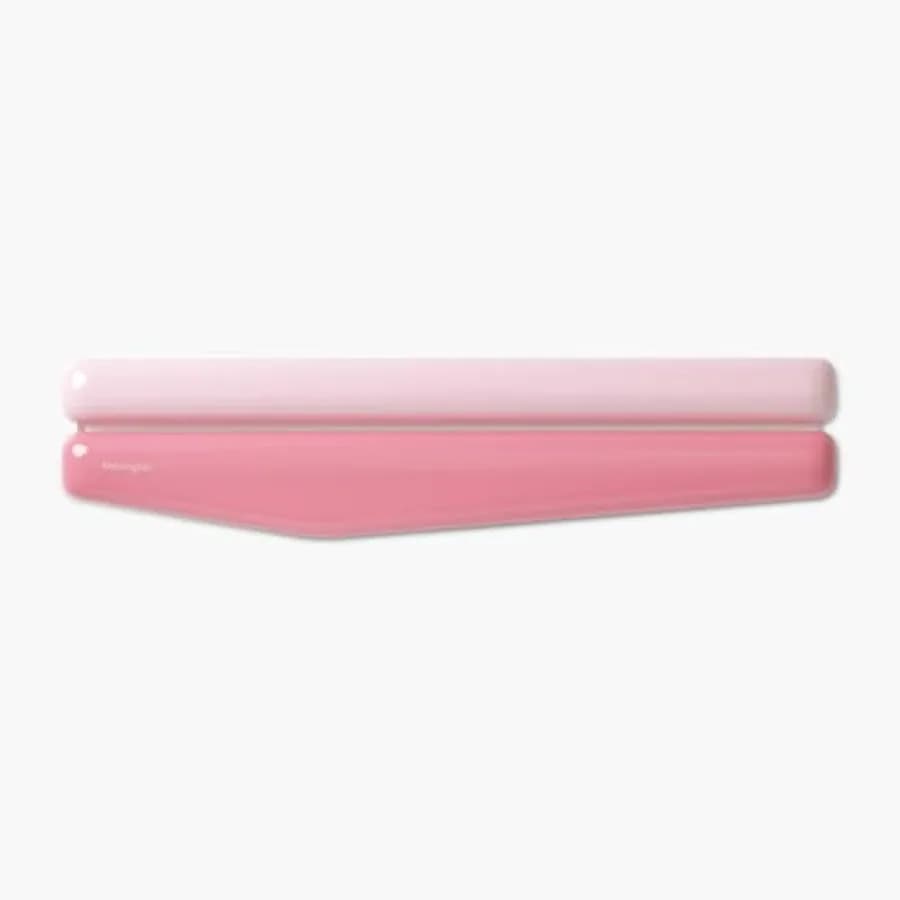 Poggiapolsi ergonomico in gel rosa per tastiera full-size, tappetino antiscivolo per computer con supporto per il polso 17,7 x 4,1 x 0,8, in gel resistente