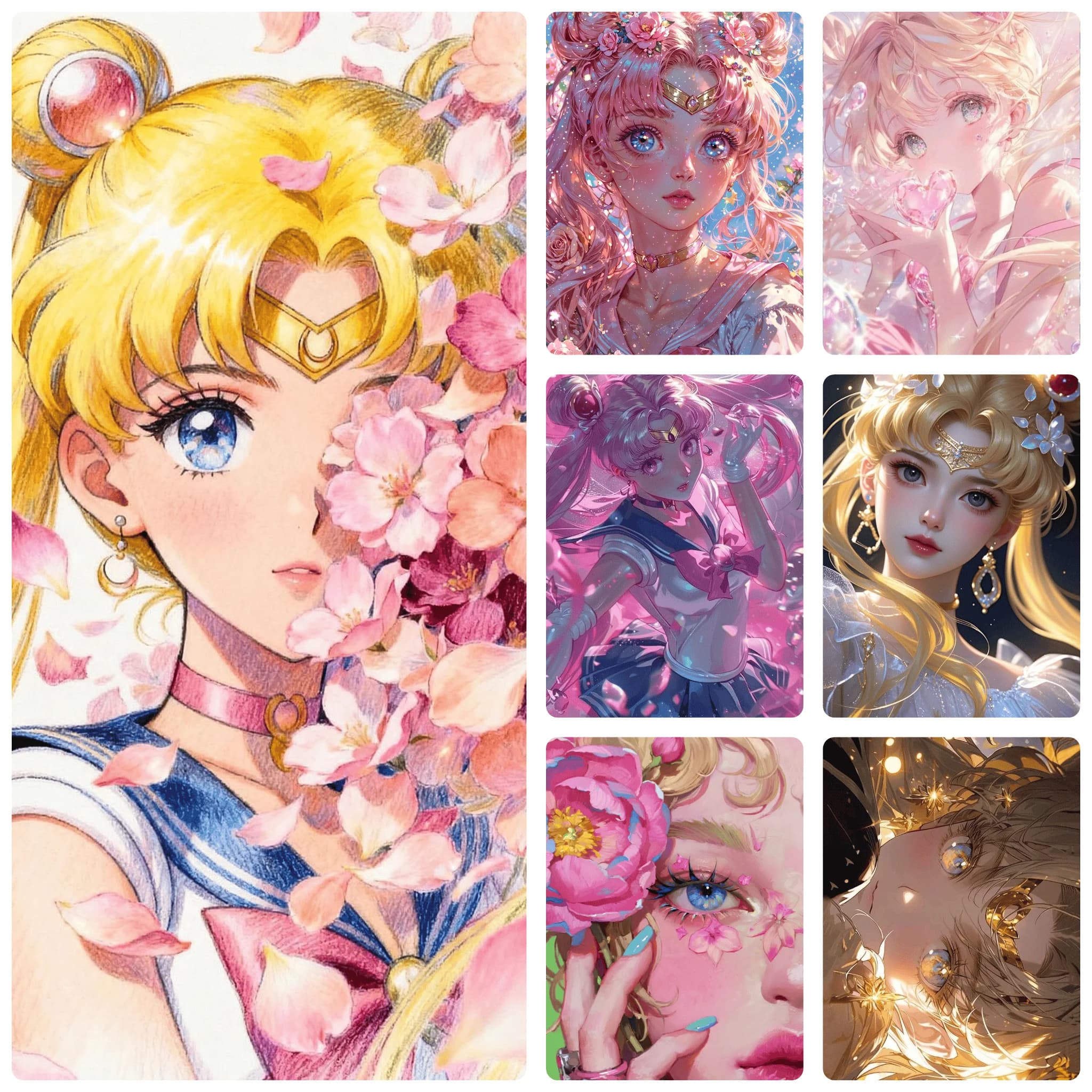 Kawaii Sailor Moon Oil Painting By Numbers Home Decoration Wall Living Room Decor Best Gift Frameelss