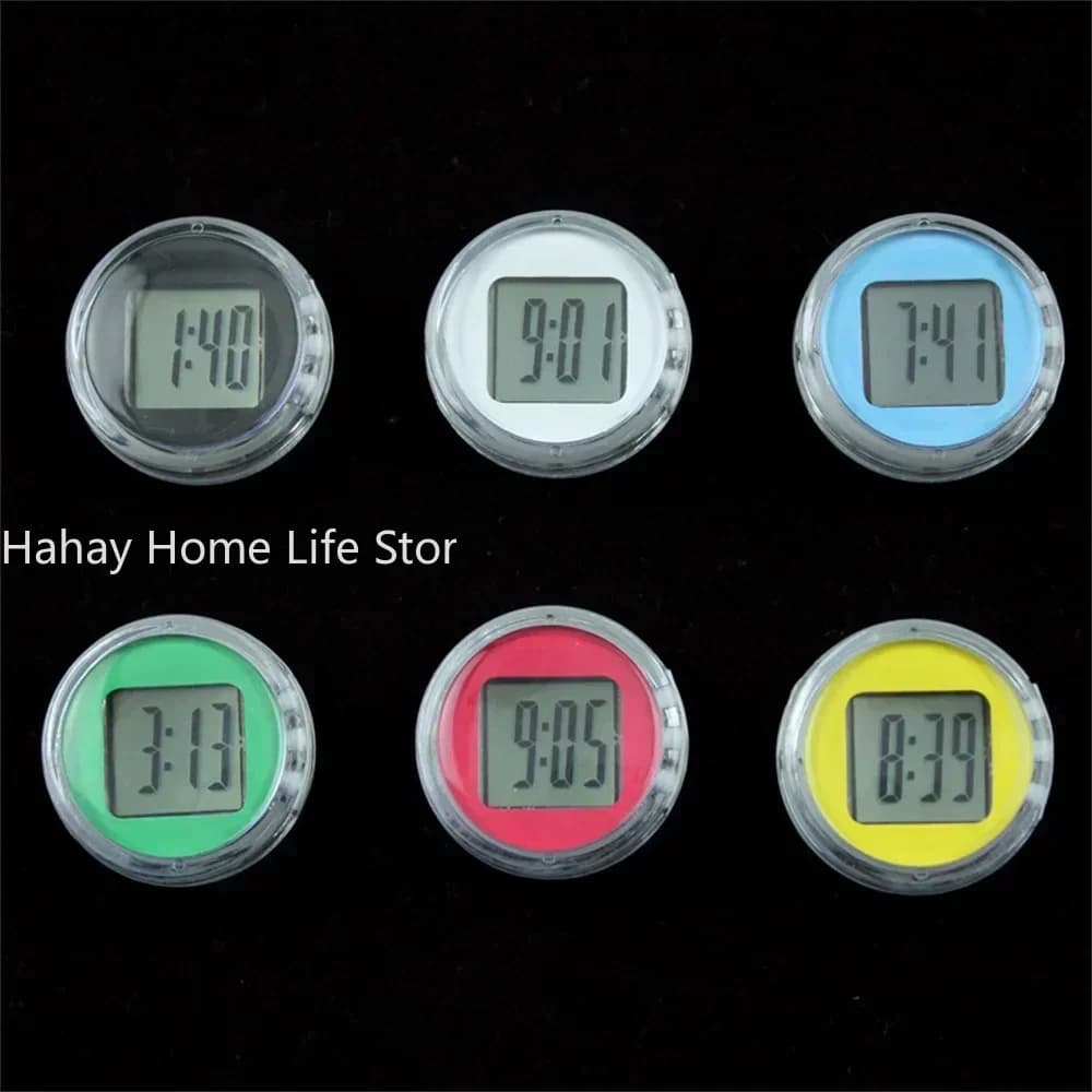 Nuovo 1 pz Mini impermeabile moto bici appiccicoso Display digitale orologio orologio moto decorazione Auto accessori interni Auto