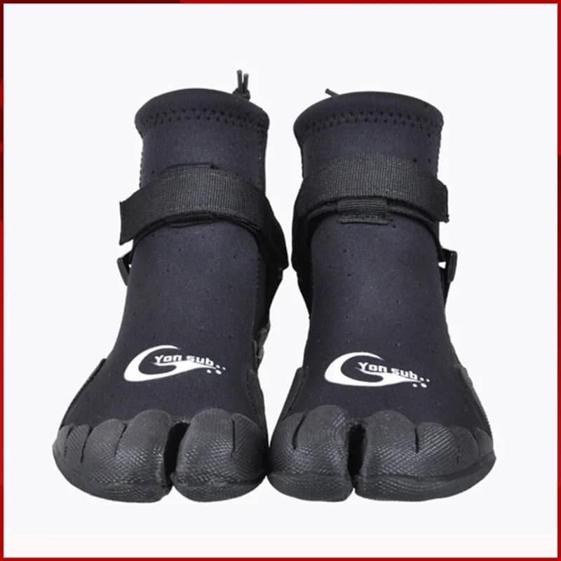 YONSUB 3MM Unisex neoprene sub boots with split toe Surf Snorkeling Scuba diving boots for water sports