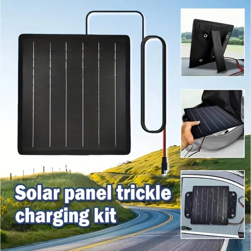 Caricatore di mantenimento del pannello solare da 50 W per batteria dell'auto mantenitore della batteria solare auto camion barca camper moto rimorchio marino banca di potere