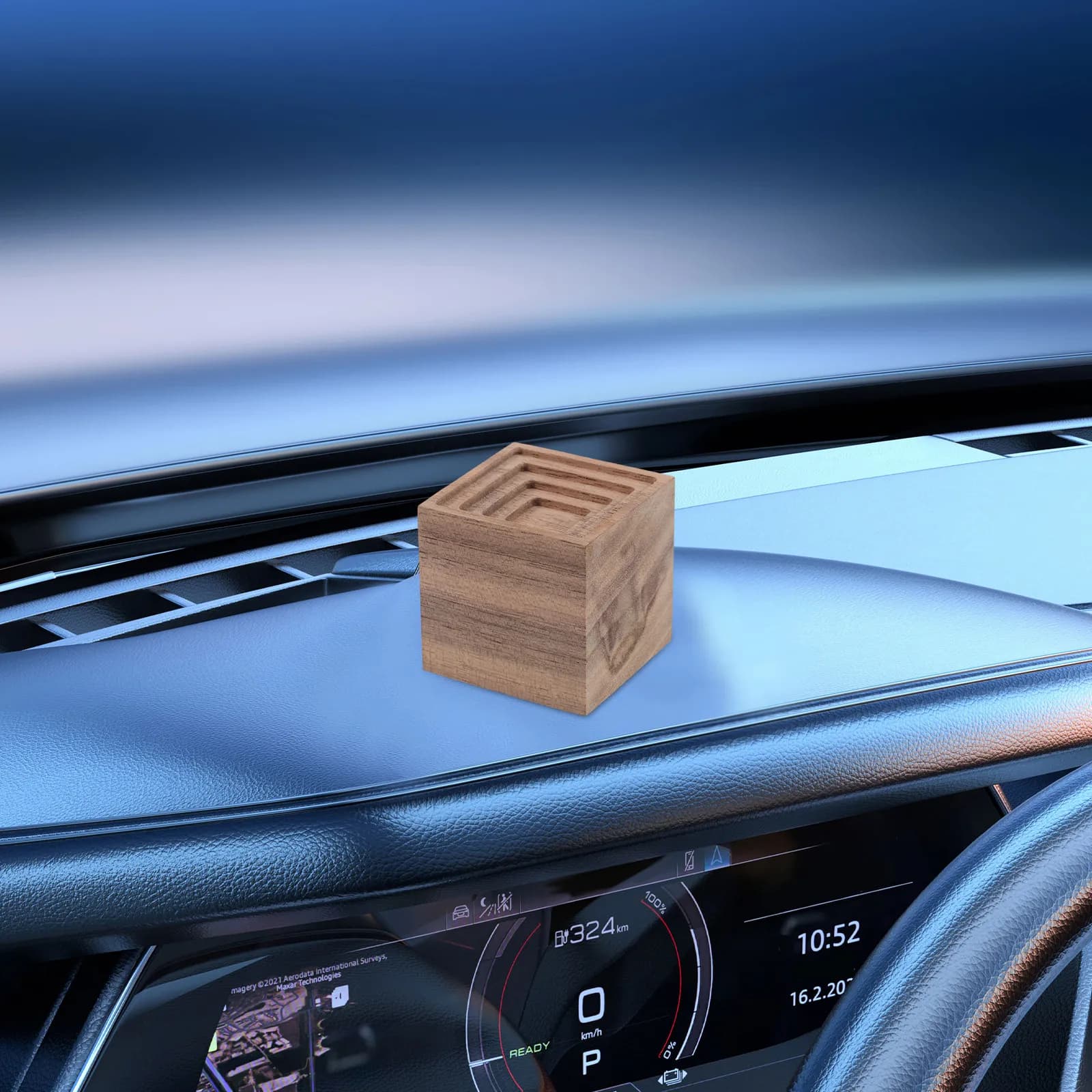Natural Wood Essential Oil Diffuser Walnut Wood Small Wooden Scent Decor Home Office Desktop Fragrance Ornament