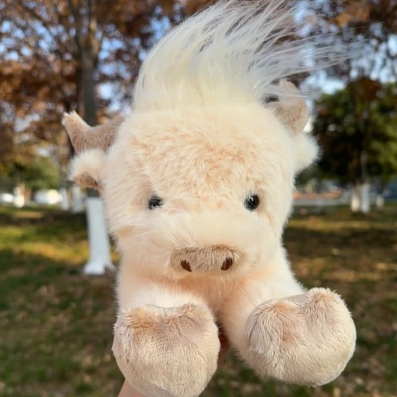Simulazione morbida Mucca delle Highland Peluche Super Divertimento Bovini delle Highland Animali Peluche Bambola Kawaii Regali di Natale Giocattolo Home Room Decor